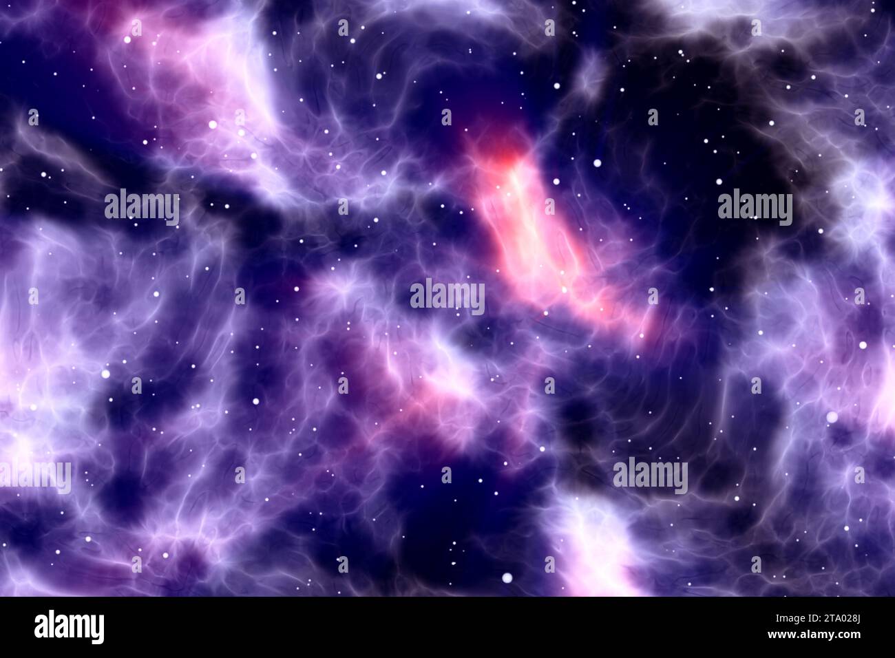 abstract night sky with glitter sparkle stars and nebula, colorful blue and purple galaxy space universe background Stock Photo