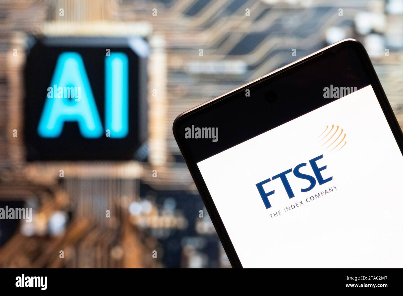 In this photo illustration, the Financial Times Stock Exchange (FTSE ...