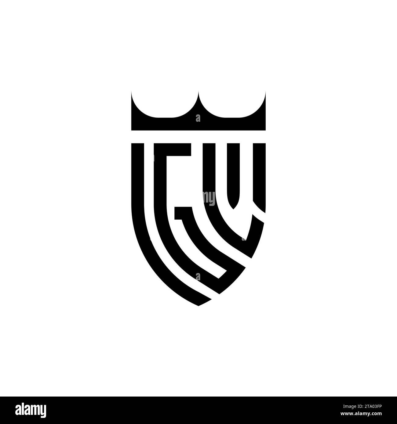 GL Luxury initial logo letters in high quality professional design that will print well Stock Vector