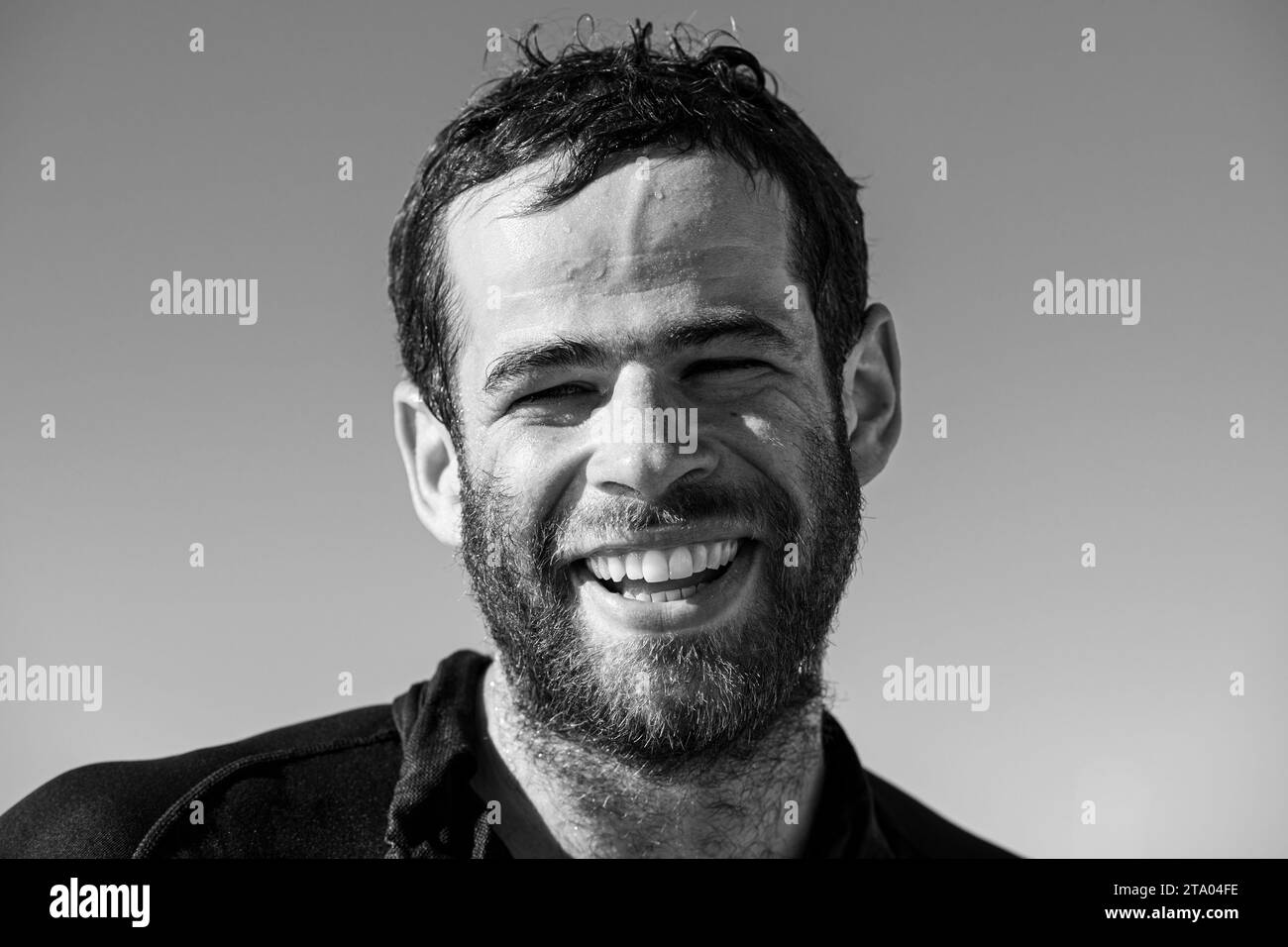 Nicolas D'ESTAIS, Cheminant Ursuit, 2nd of the production boat category of the 2 leg in 13 jours, 21 heures, 05 minutes et 44 secondes, portrait during the arrival of the Mini Transat La Boulangere 2019, Class 6,50 sailing race between La Rochelle - Las Palmas de Gran Canaria - Le Marin, from Le Marin, France on November 16, 2019 - Photo Olivier Blanchet / DPPI Stock Photo