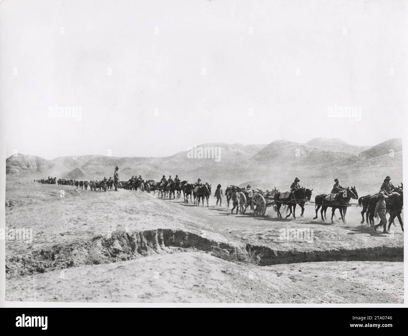 WW1 World War I - Troops in Mesopotamia, Iraq region Stock Photo