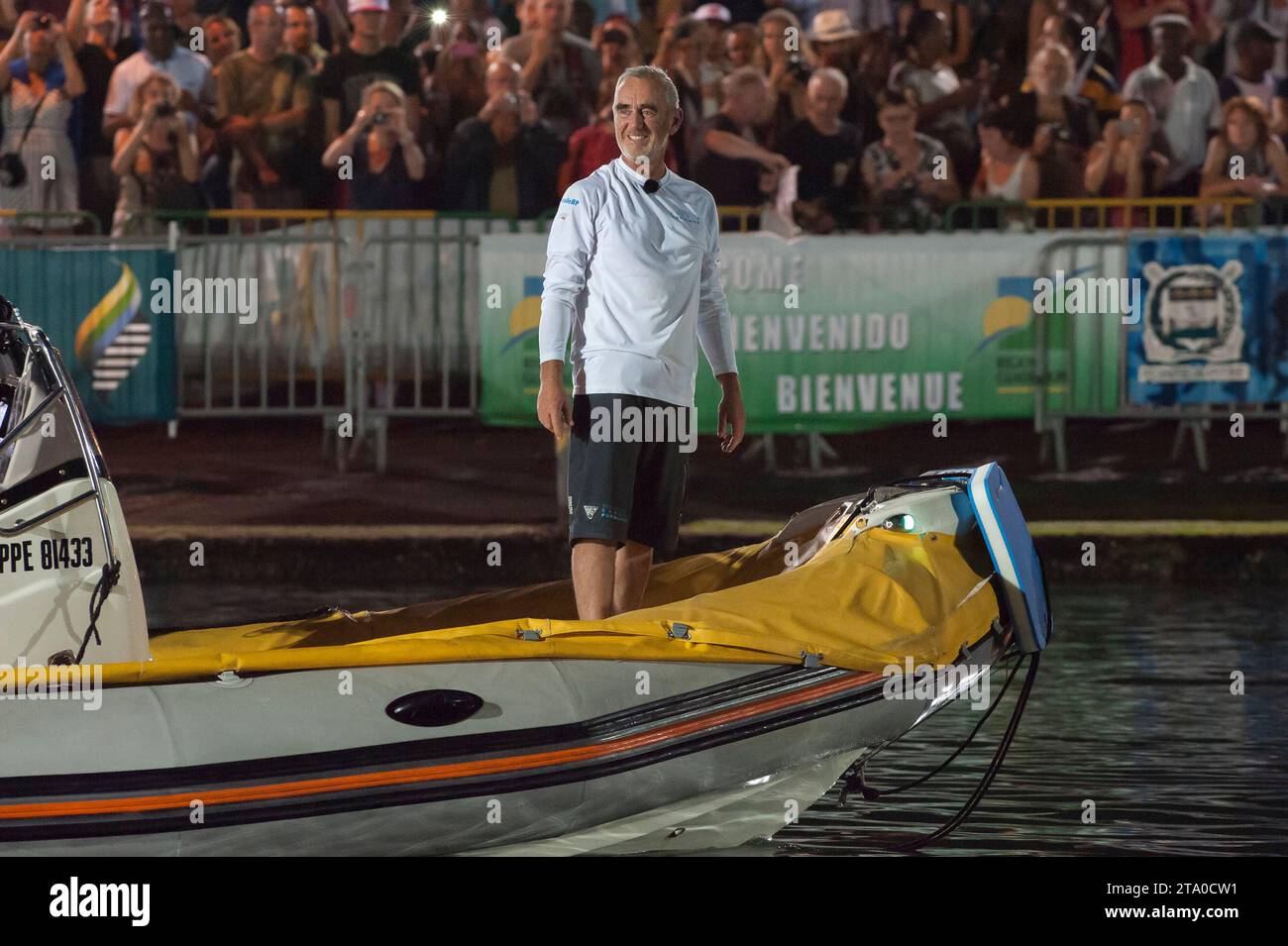 Loick Peyron, skipper of the maxi trimaran Banque Populaire VII, Ultime