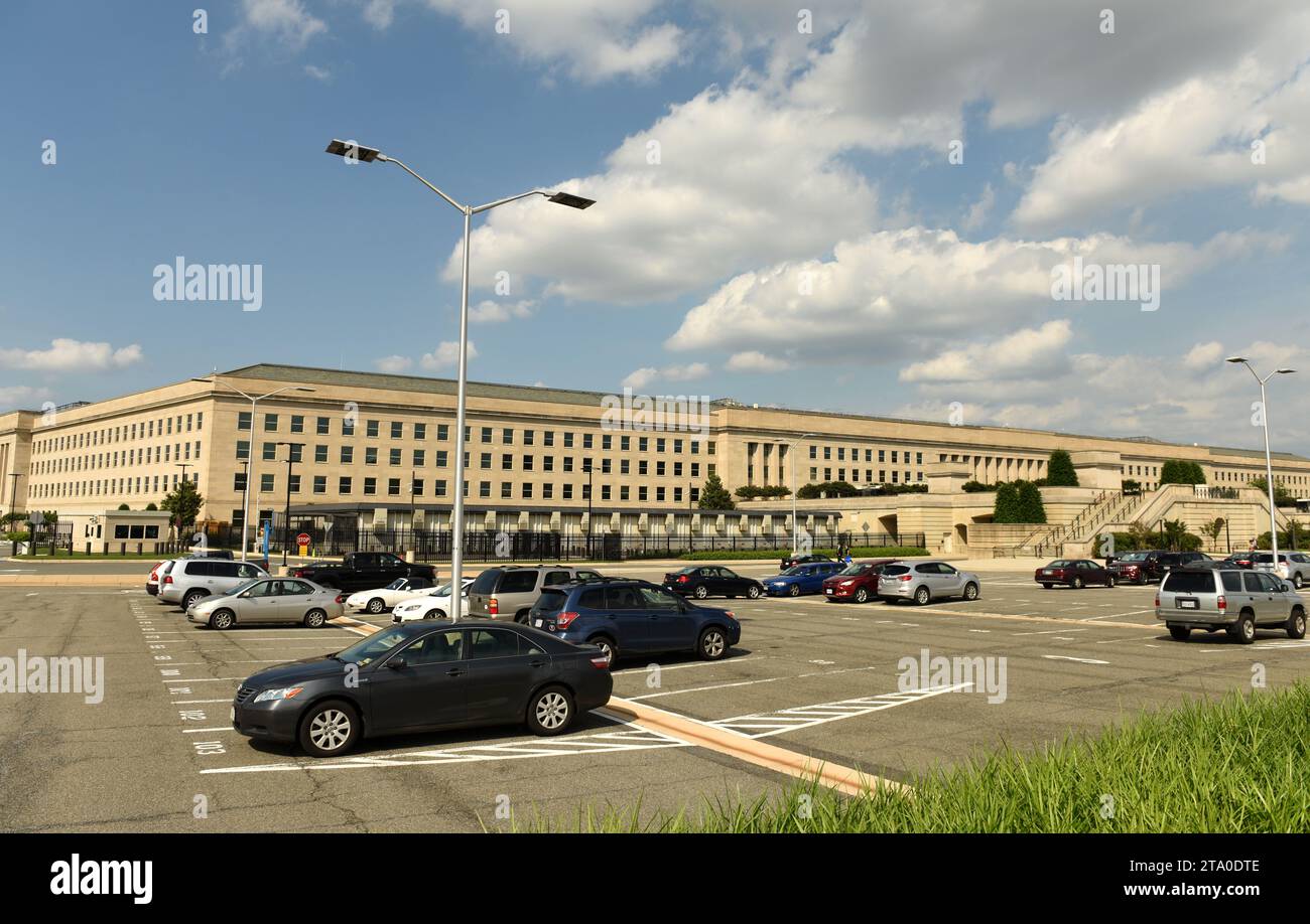 Washington, DC - June 01, 2018: Pentagon building, headquarters for the United States Department of Defense. Stock Photo