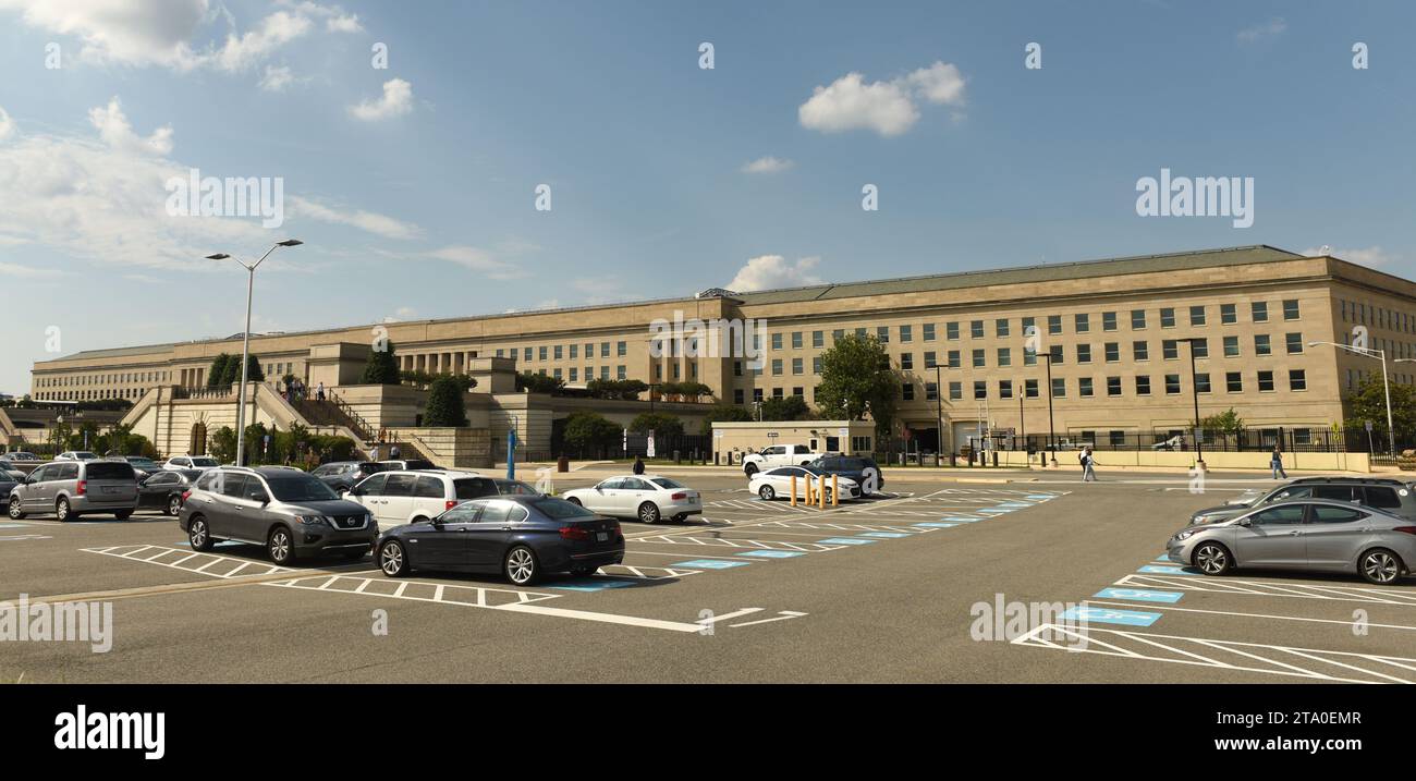 Washington, DC - June 01, 2018: Pentagon building, headquarters for the United States Department of Defense. Stock Photo