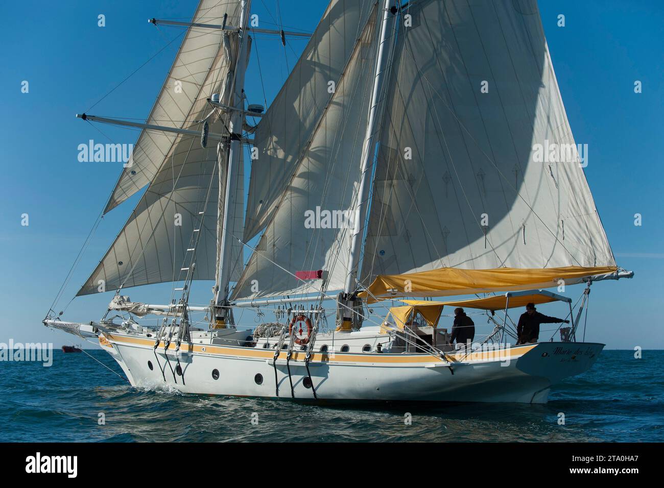 SAILING - PANERAI - TRANSAT CLASSIQUE 2012 - CASCAIS > LA BARBADE - START - CASCAIS (POR) - 02/12/2012 - PHOTO OLIVIER BLANCHET / DPPI - Marie des Iles Stock Photo