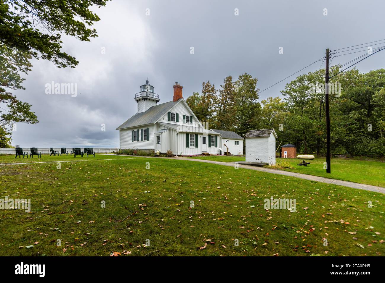 Mission Point Lighthouse lighthouse - Mission Point Lighthouse Lighthouse From 1870 At The Northern Tip Of The Old Mission Peninsula Traverse City Peninsula Township United States 2TA0RH5 