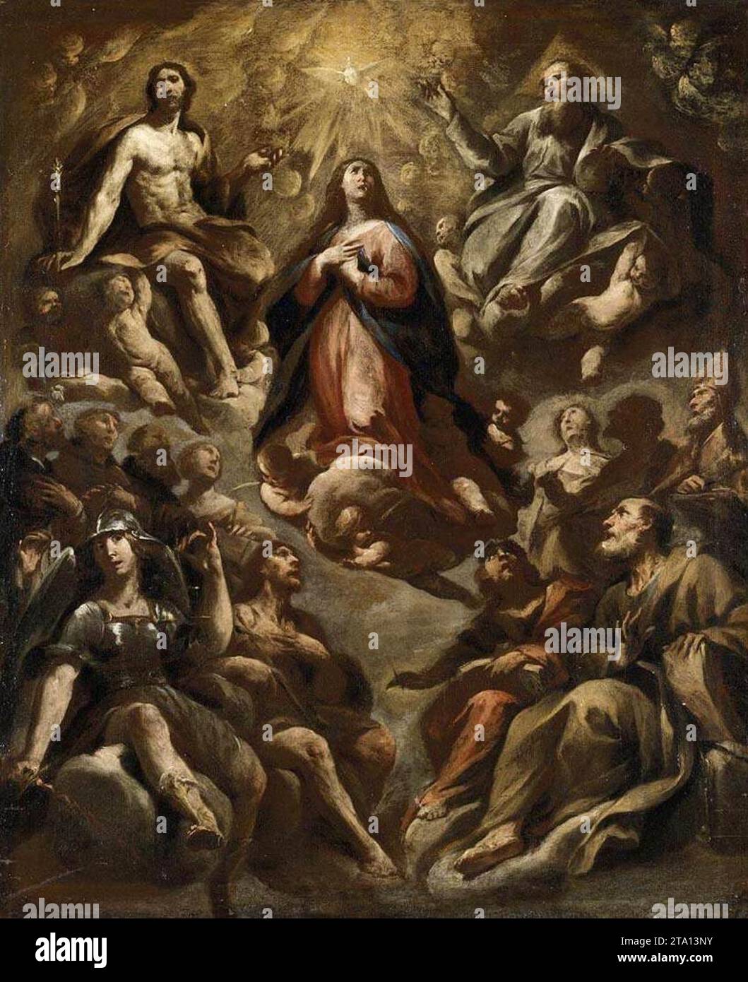 Assumption of the Virgin - by Andrea Vaccaro Stock Photo
