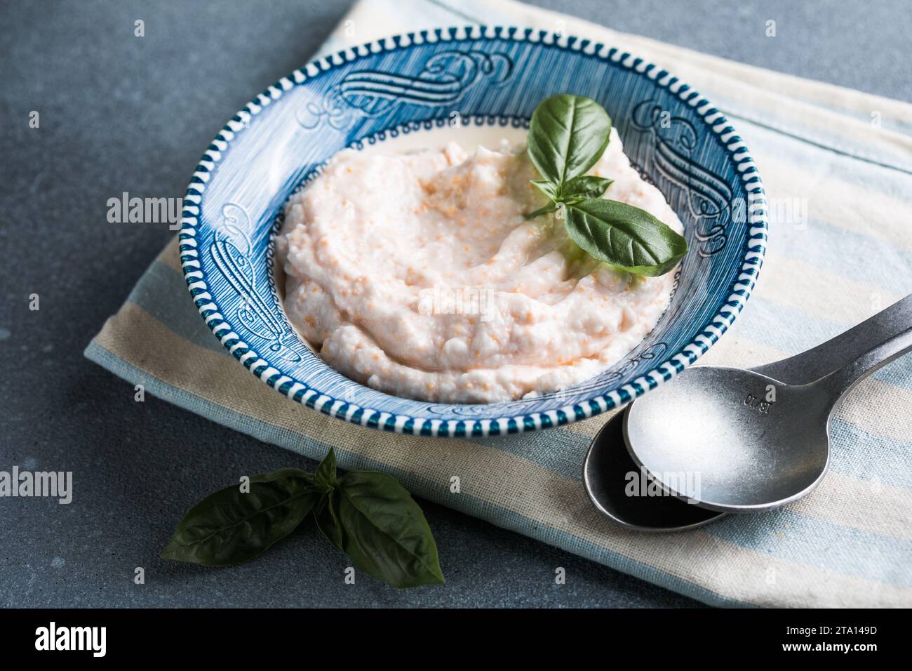 Taramosalata Greek spread Paste (pate) made of ground fish, shrimps