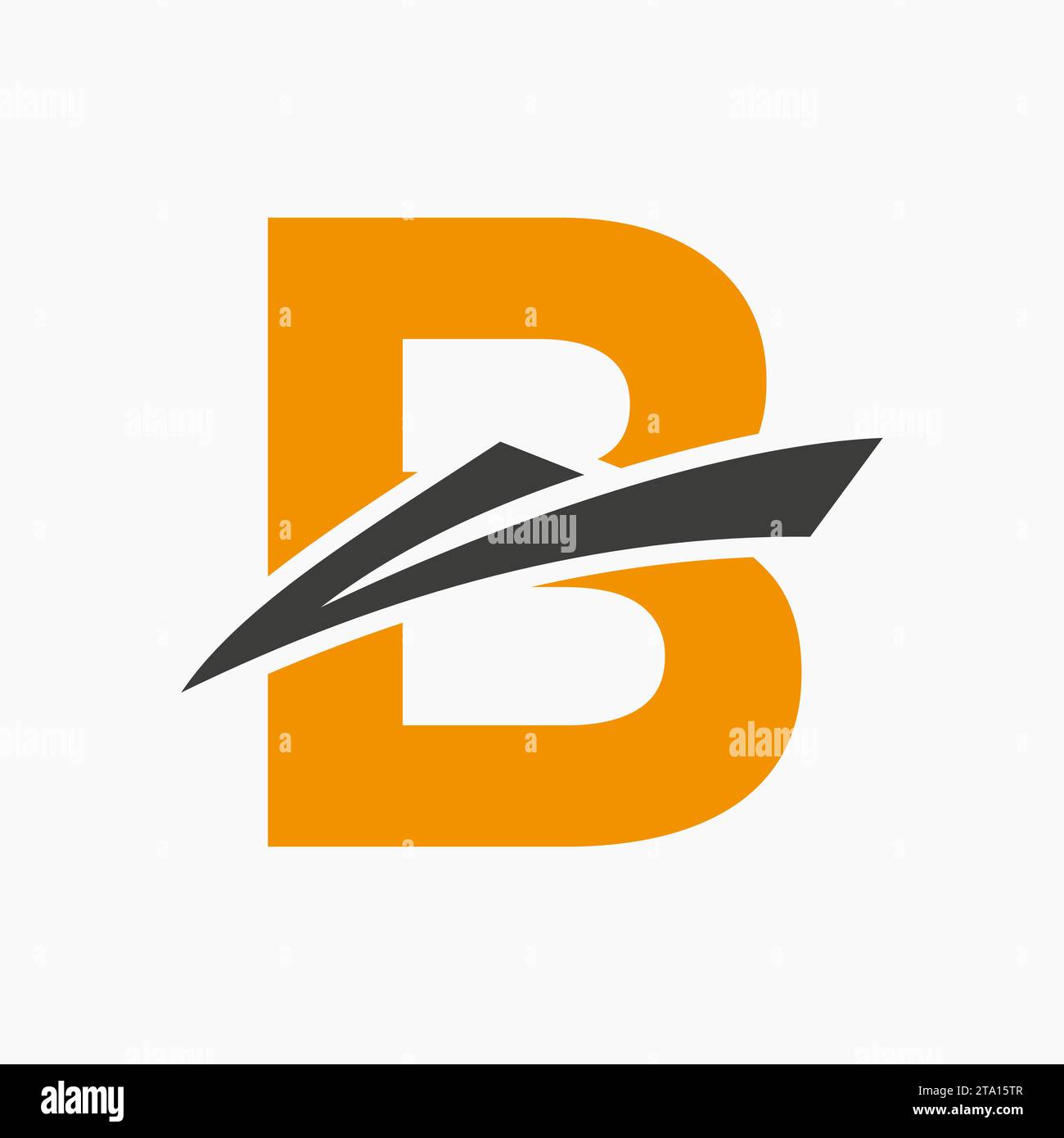 Letter B Shipping Logo Sailboat Symbol. Nautical Ship Sailing Boat Icon ...