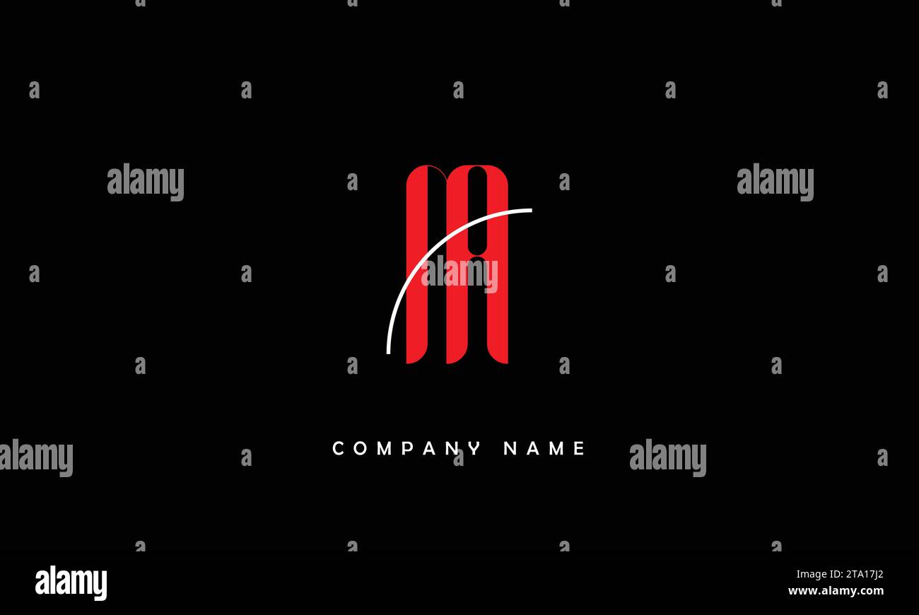 NA, AN, Abstract Letters Logo Monogram Stock Vector