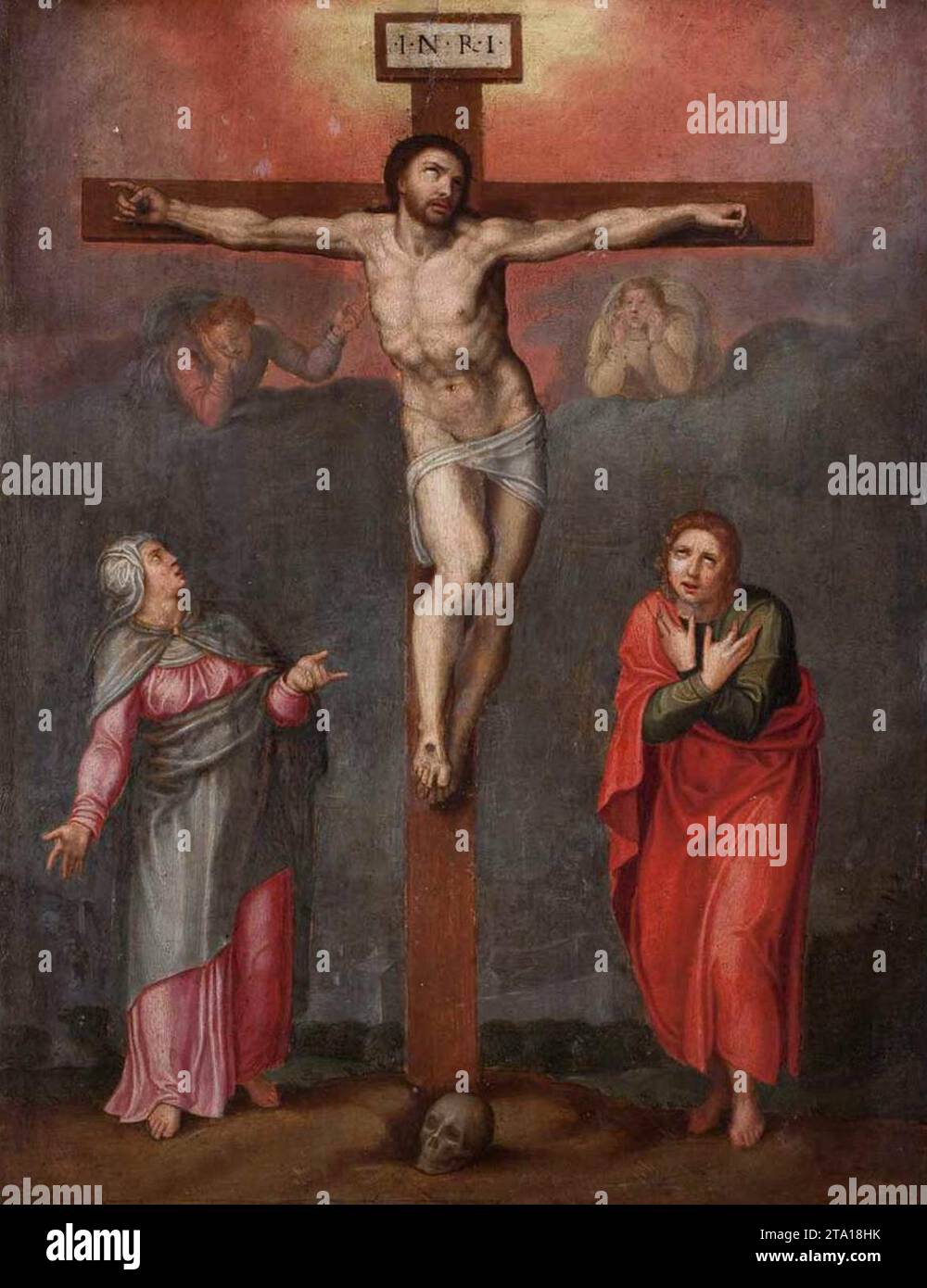 Crucifixion 1550s by Marcello Venusti Stock Photo