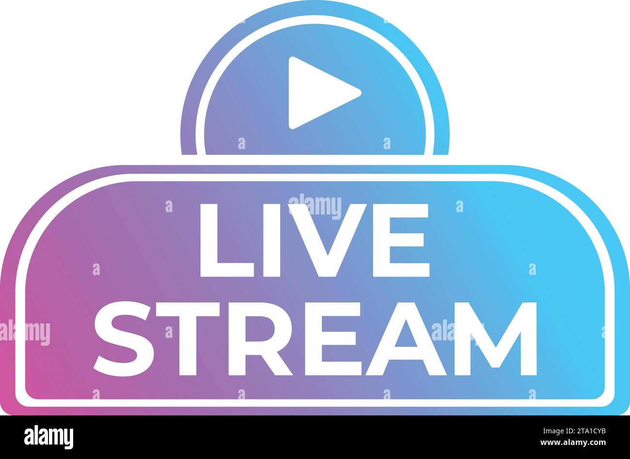 Live stream internet icon cartoon vector. Tag event overlay. Podcast ...