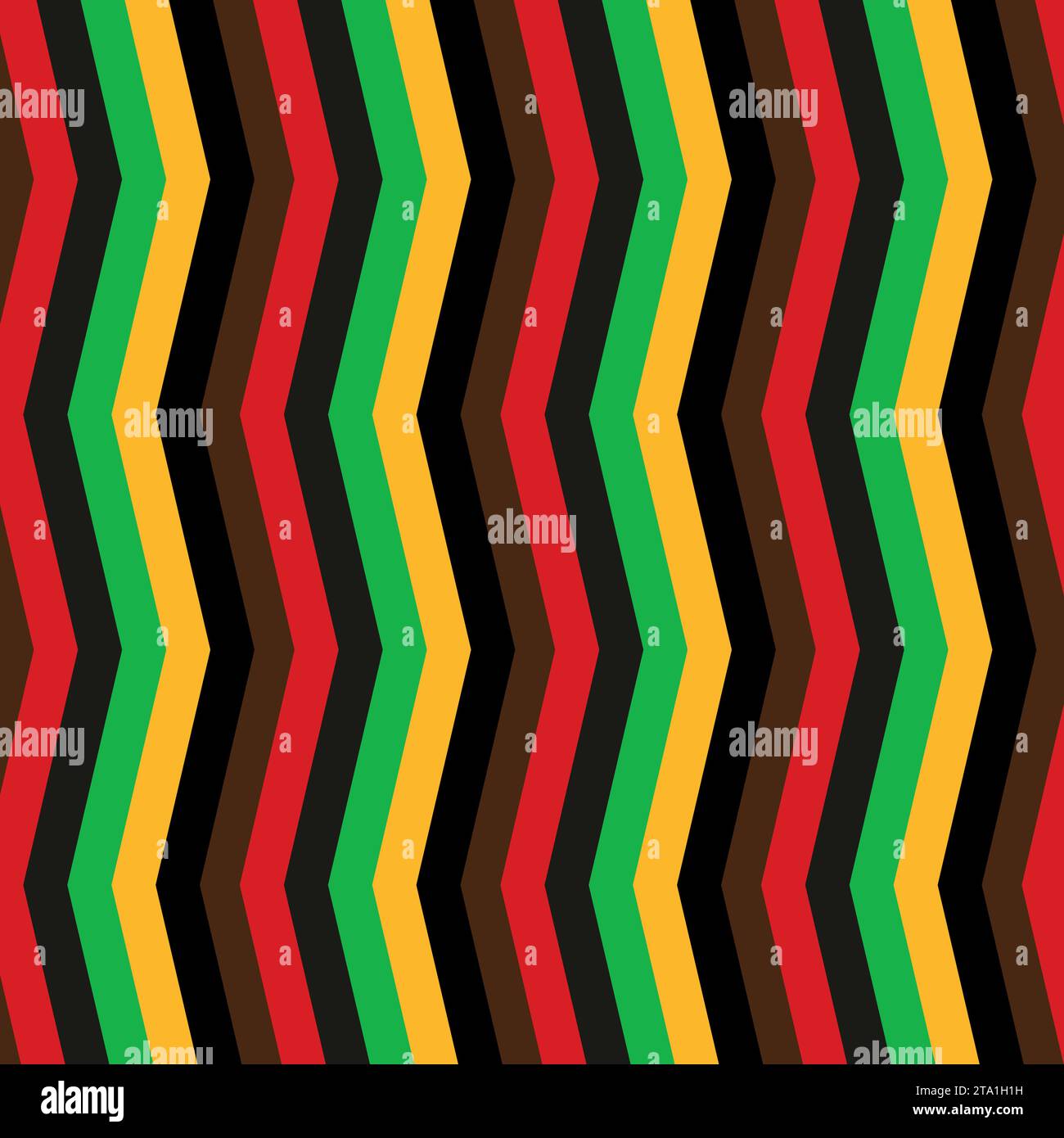 Kwanzaa African Striped vector repeat pattern background design Stock Vector