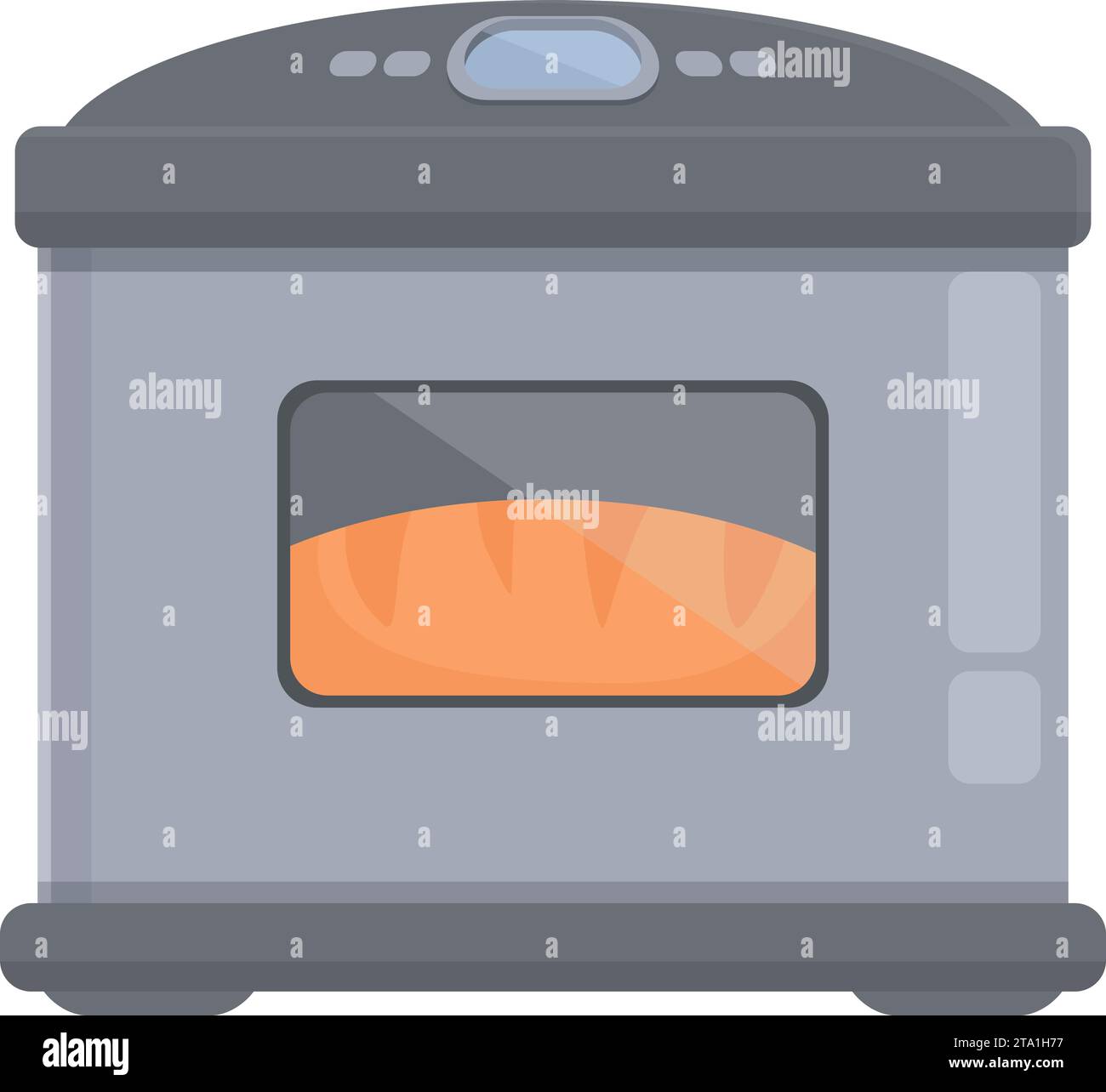 Glass bread maker icon cartoon vector. Cooking metal. Iron area ...