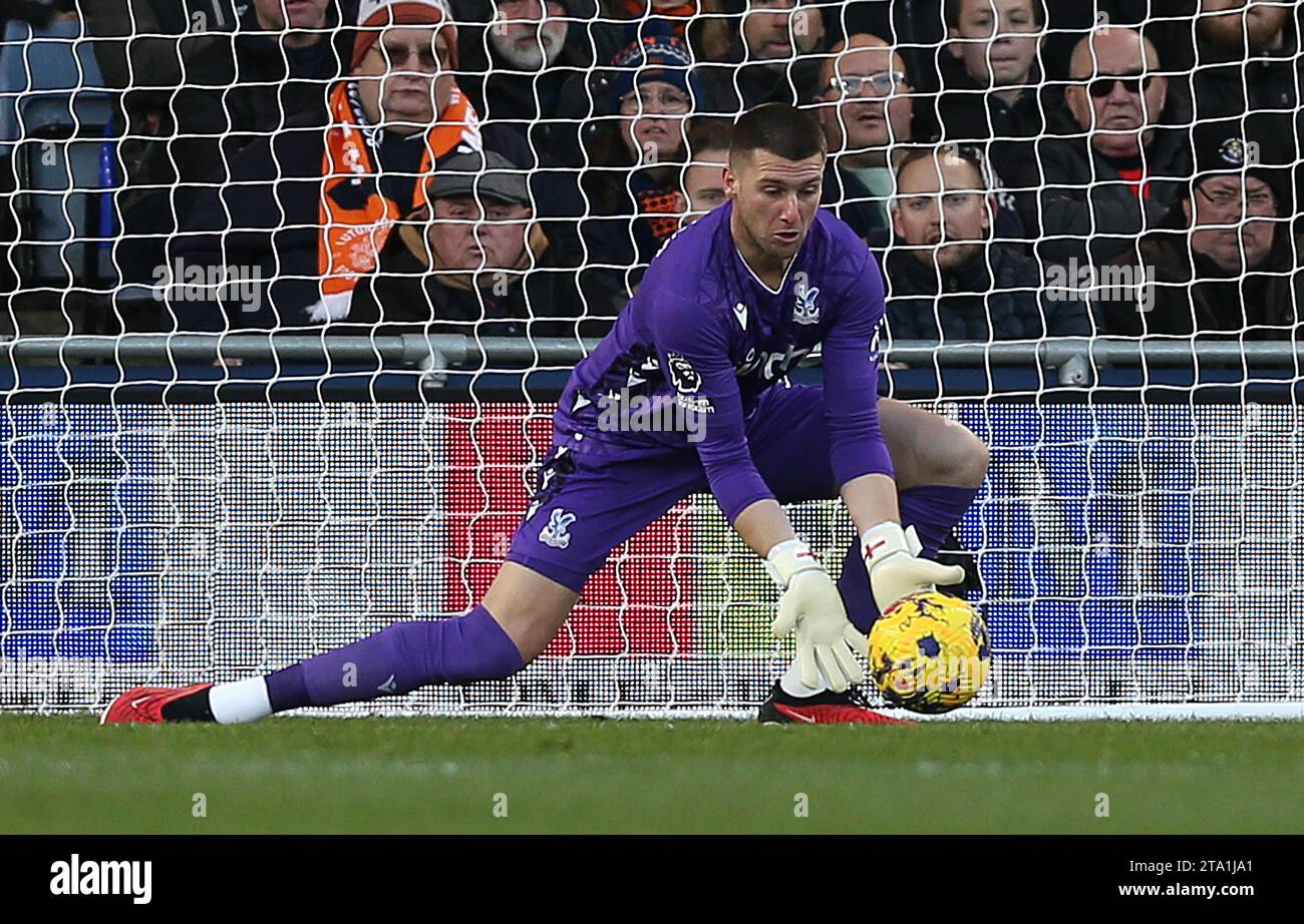 Sam Johnstone of Crystal Palace. Luton Town v Crystal Palace, Premier