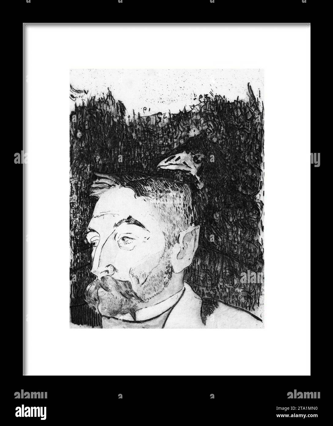 Portrait of Stéphane Mallarmé Paul Gauguin Stock Photo