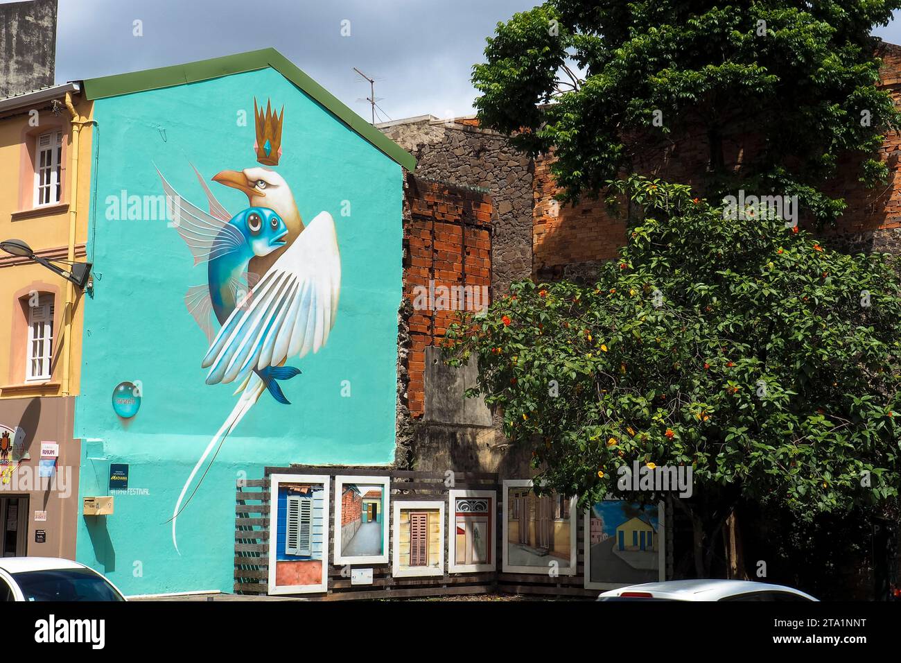 Fort de France, centre ville, cheflieu de la Martinique , Antilles