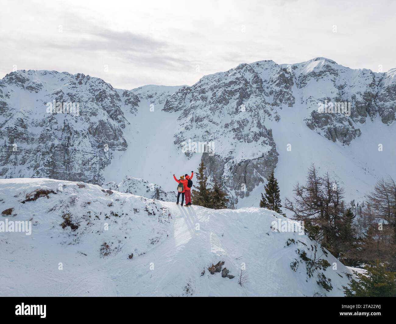 Aerial view happy woman reaching hi-res stock photography and images ...