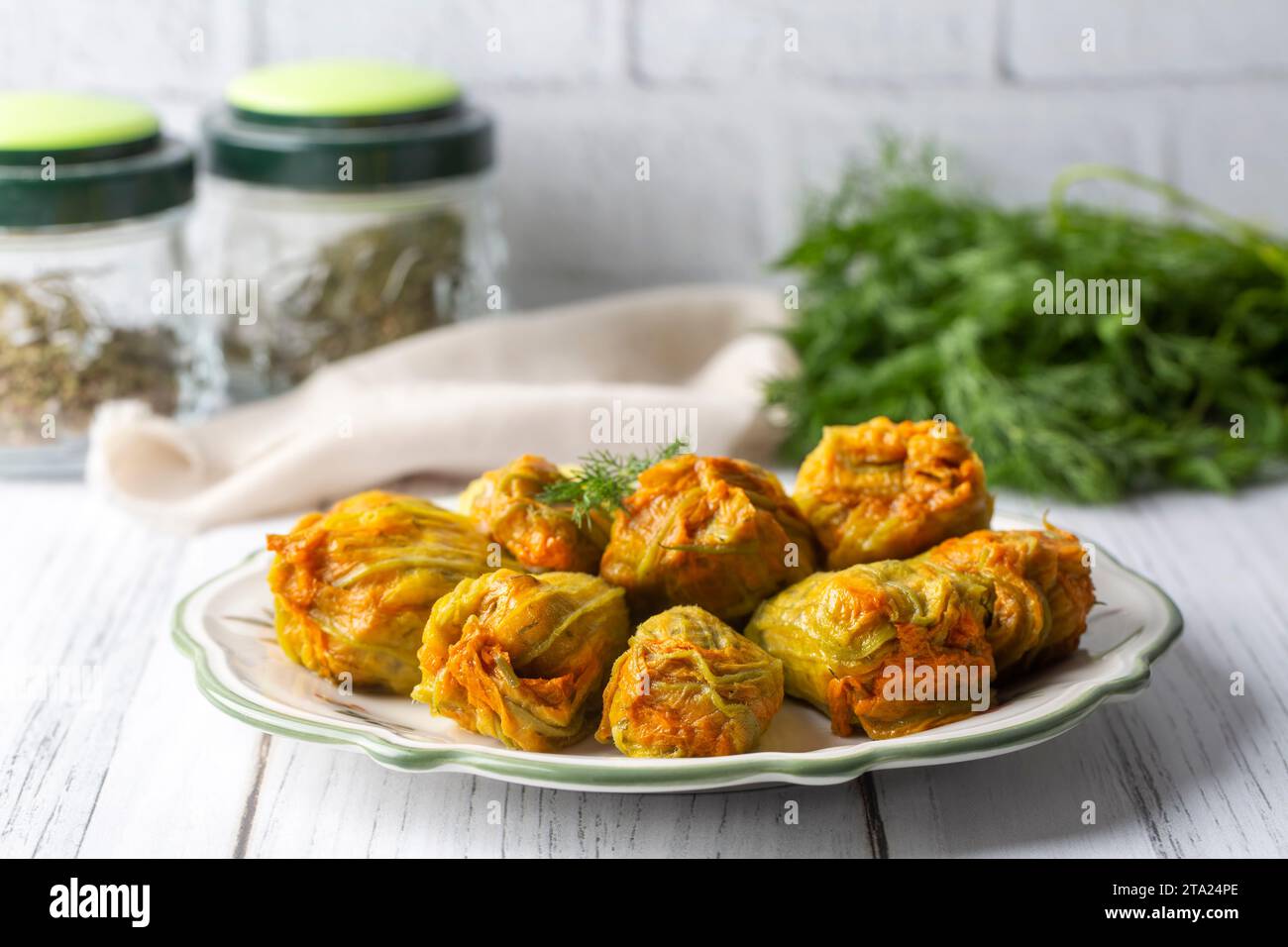 Traditional delicious Turkish - Greek cuisine, Turkish food; Stuffed ...