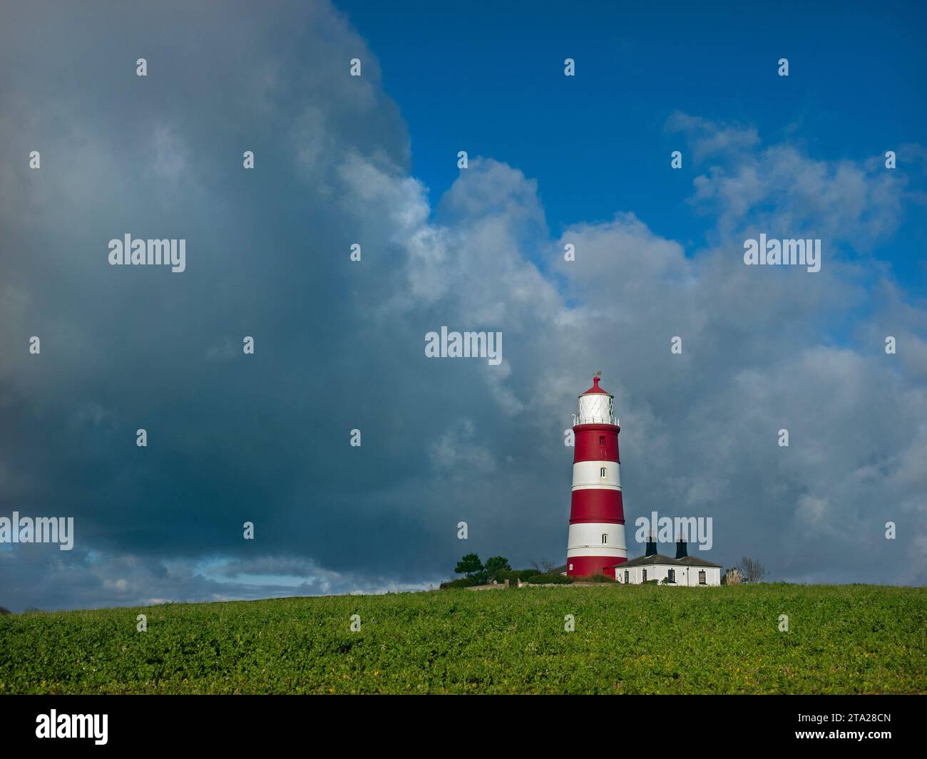 Happisburgh Light House Norfolk UK December Stock Photo