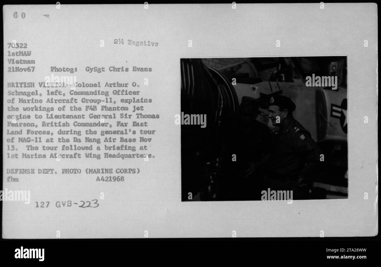 Marine Aircraft Group11 Commanding Officer, Colonel Arthur O. Schmagel