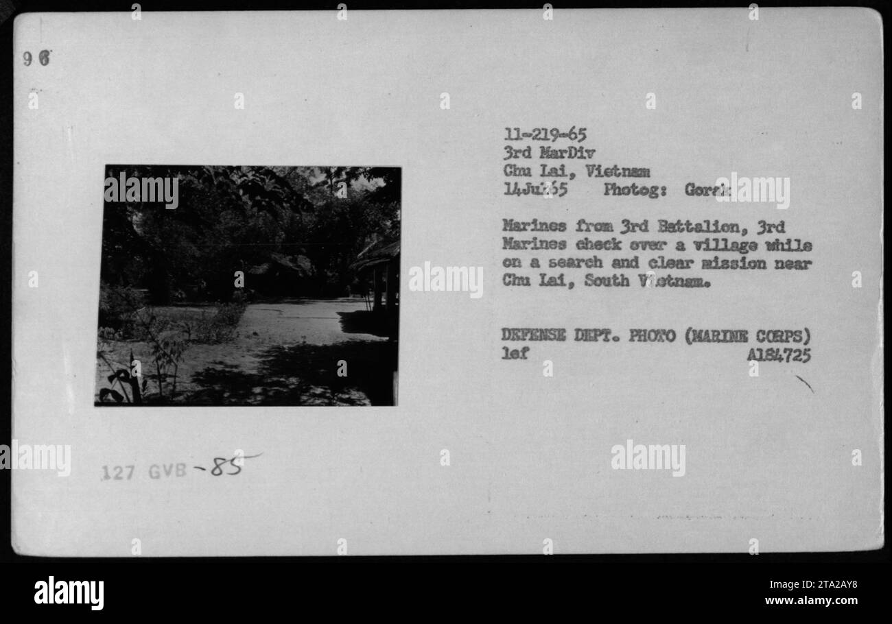 Vietnam war soldier village Black and White Stock Photos & Images - Alamy