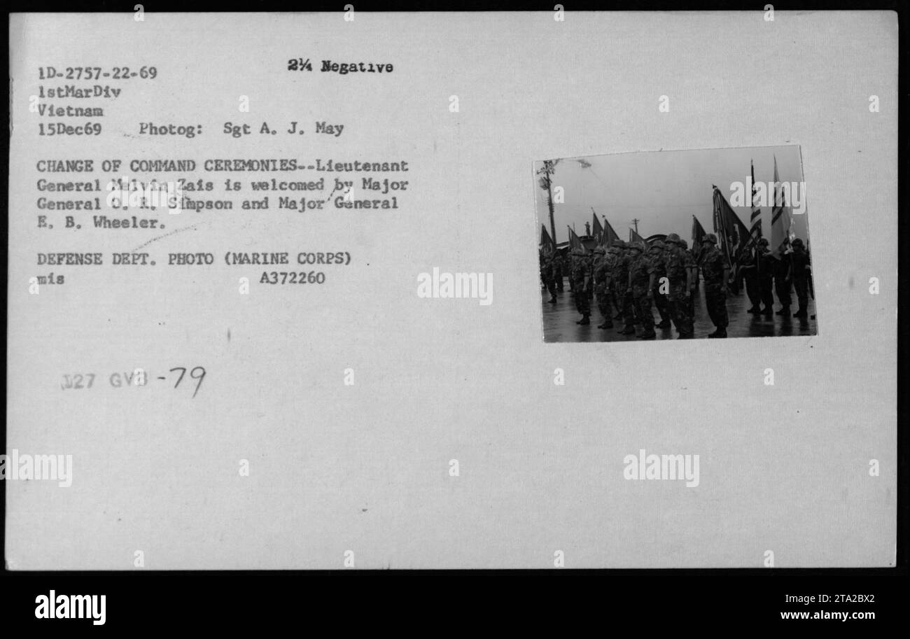 Lieutenant general melvin zais hires stock photography and images Alamy