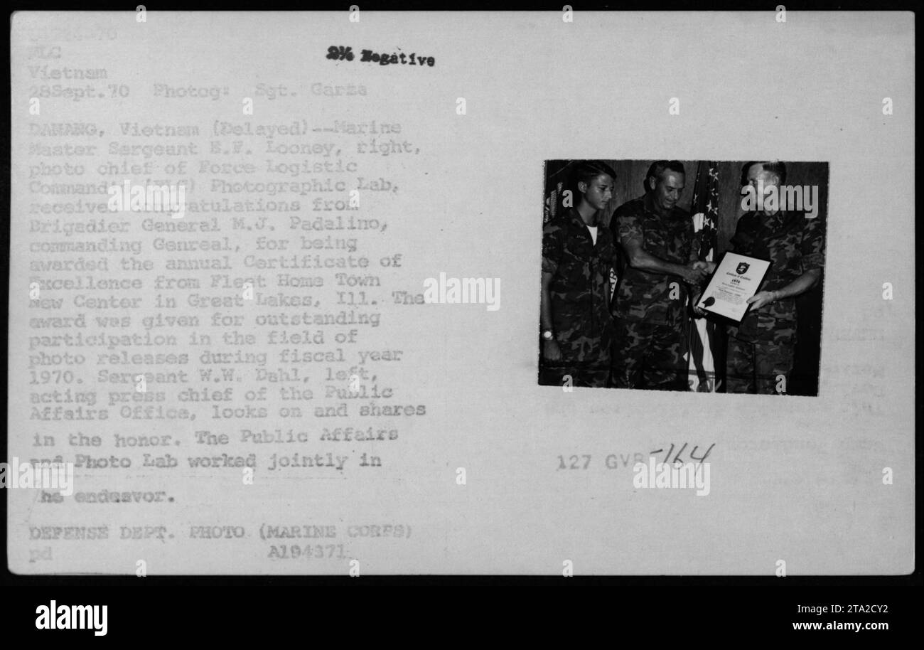 Marine master sergeant b f looney hires stock photography and images