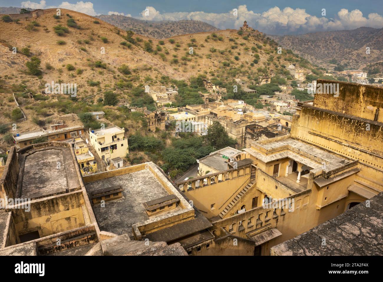 Aerial view amber fort jaipur hi-res stock photography and images - Alamy