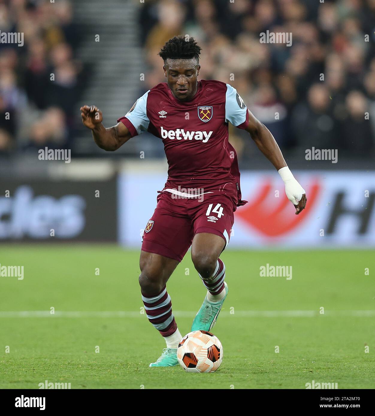 Mohammed Kudus Of West Ham United West Ham United V Olympiakos Uefa