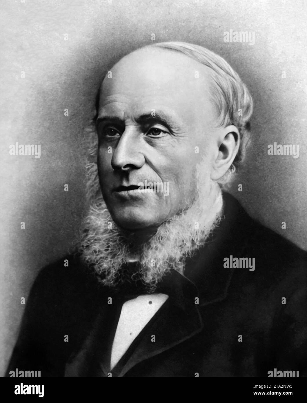 Alexander Bain. Portrait of the Scottish philosopher, Alexander Bain (1818-1903) Stock Photo