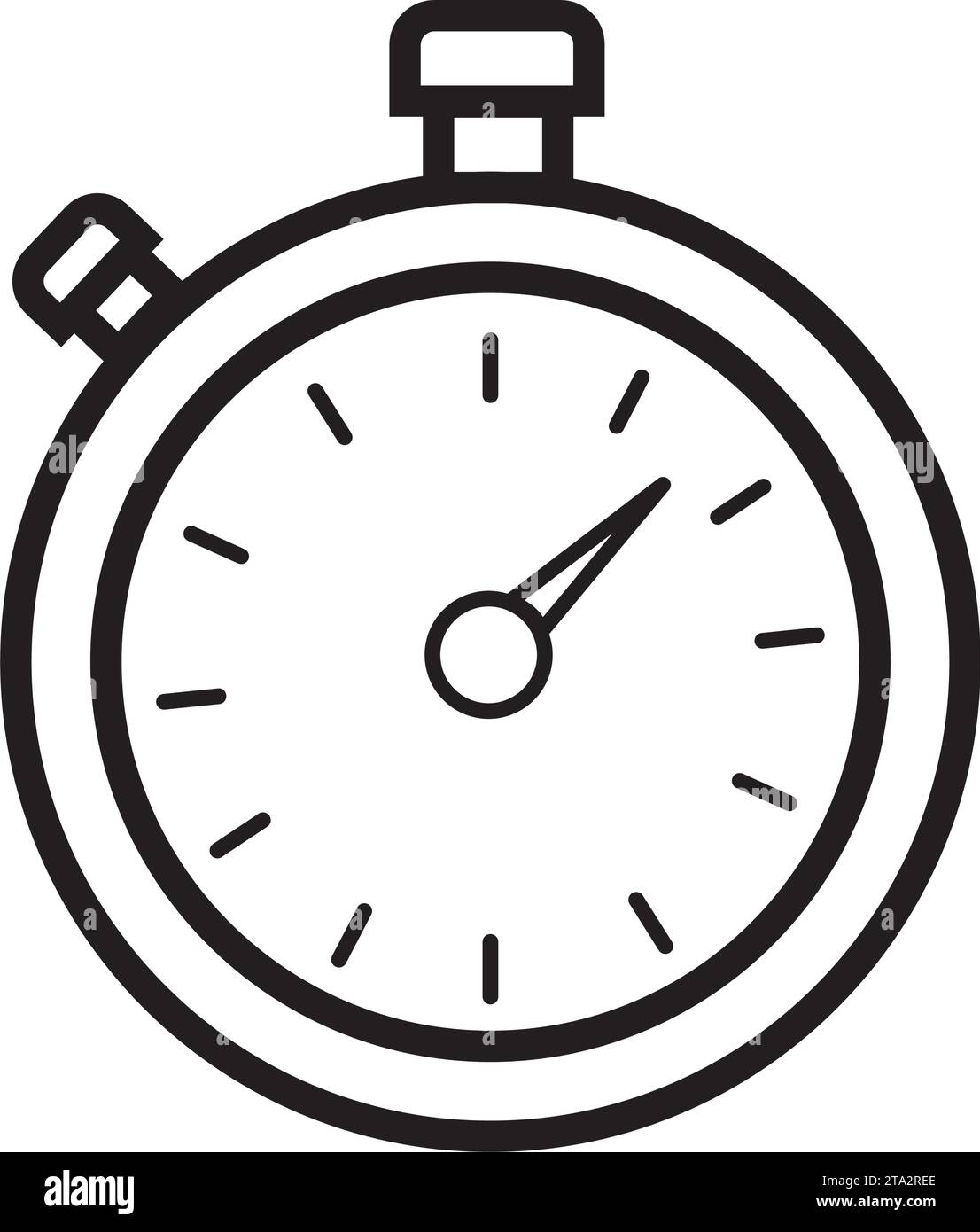 Isolated sport chronometer icon flat design Vector Stock Vector