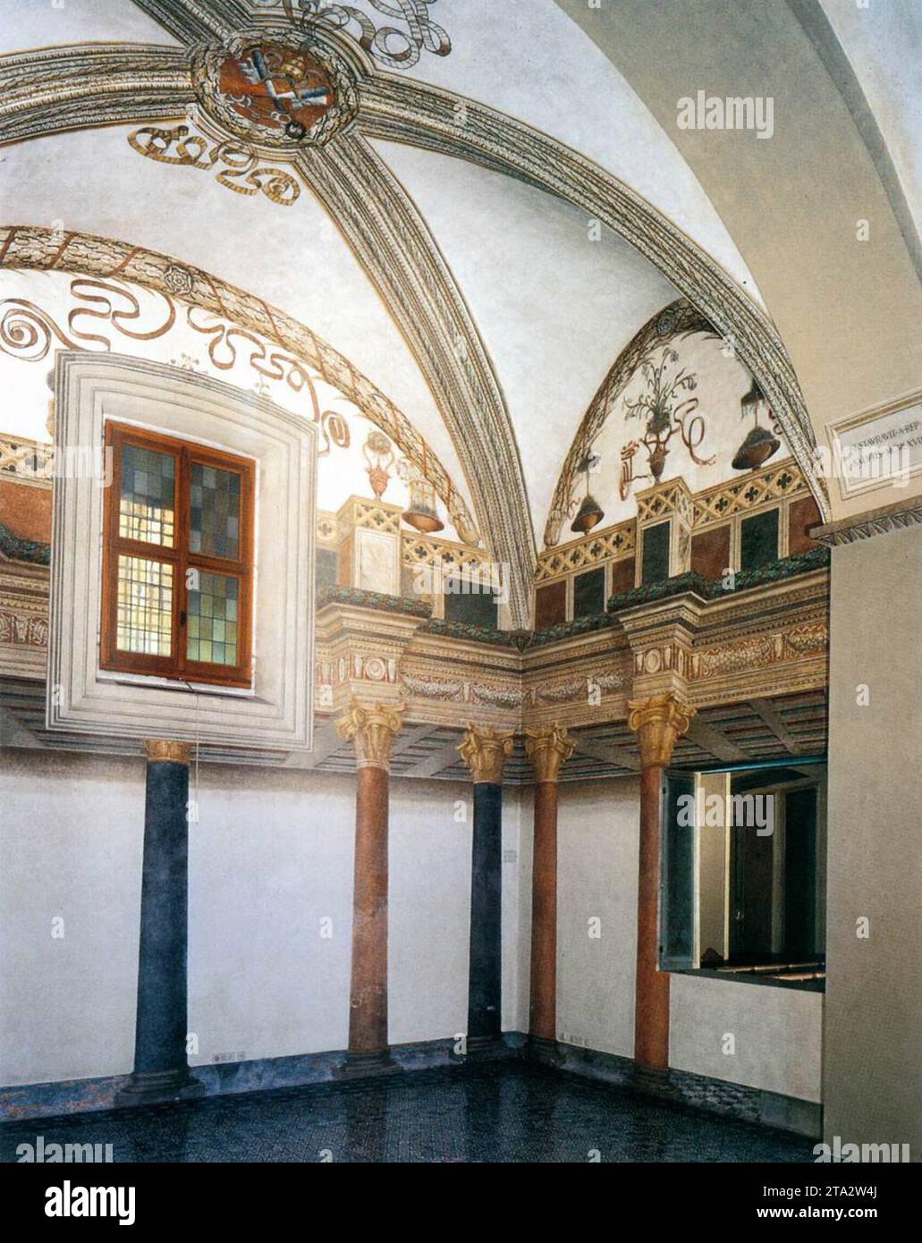Interior view 1454 by Andrea Del Castagno Stock Photo