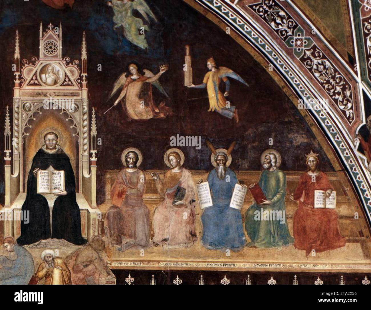 The Triumph of St Thomas Aquinas (detail) 1366-67 by Andrea Da