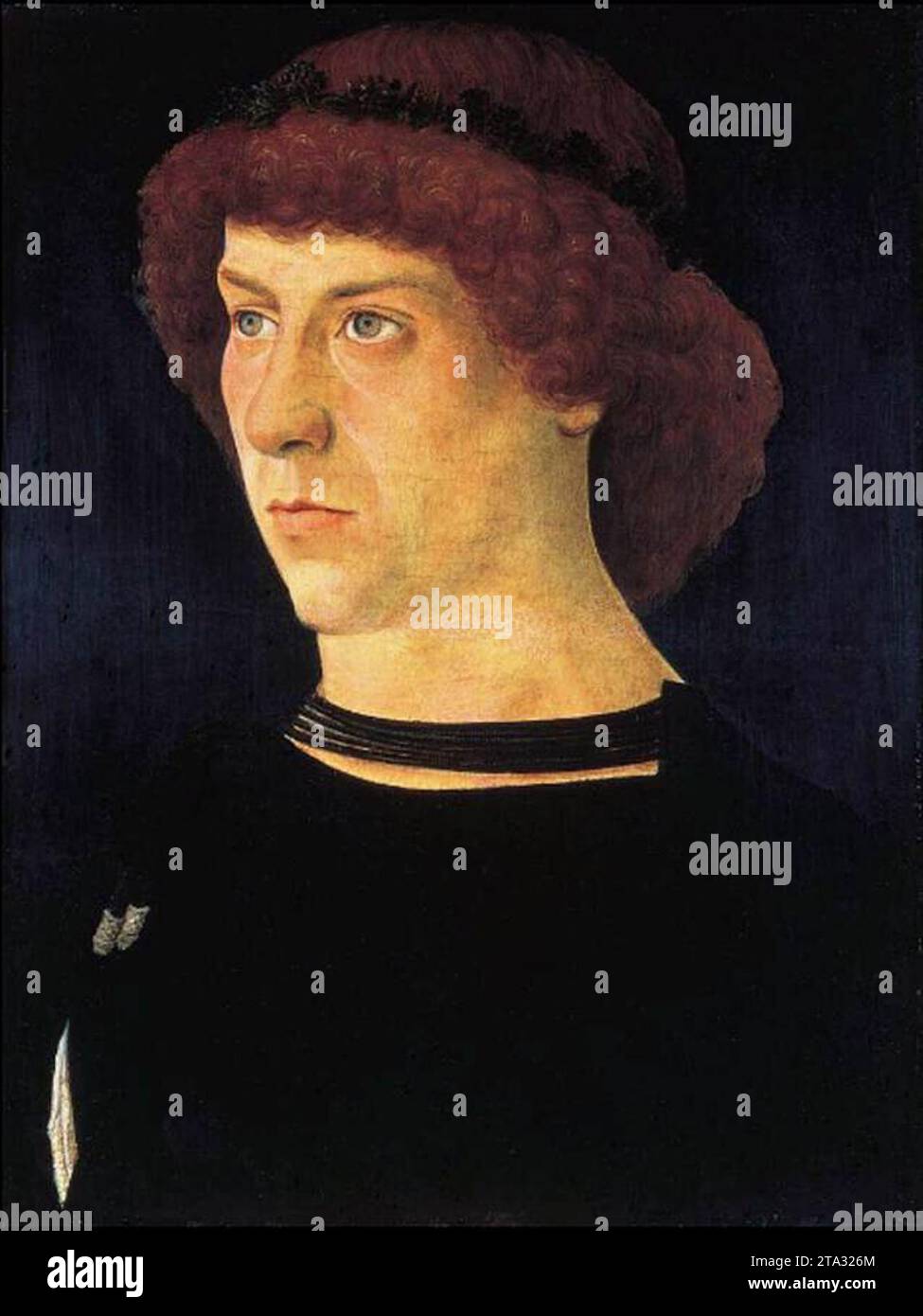 Portrait of Jörg Fugger 1474 by Giovanni Bellini Stock Photo