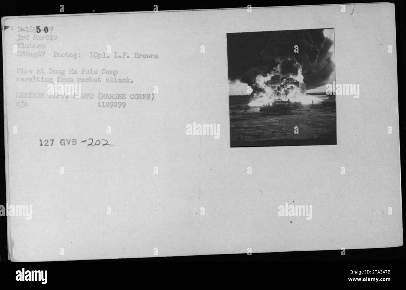 Fire and explosions erupt at the Dong Ha Fuel Dump in Vietnam on August