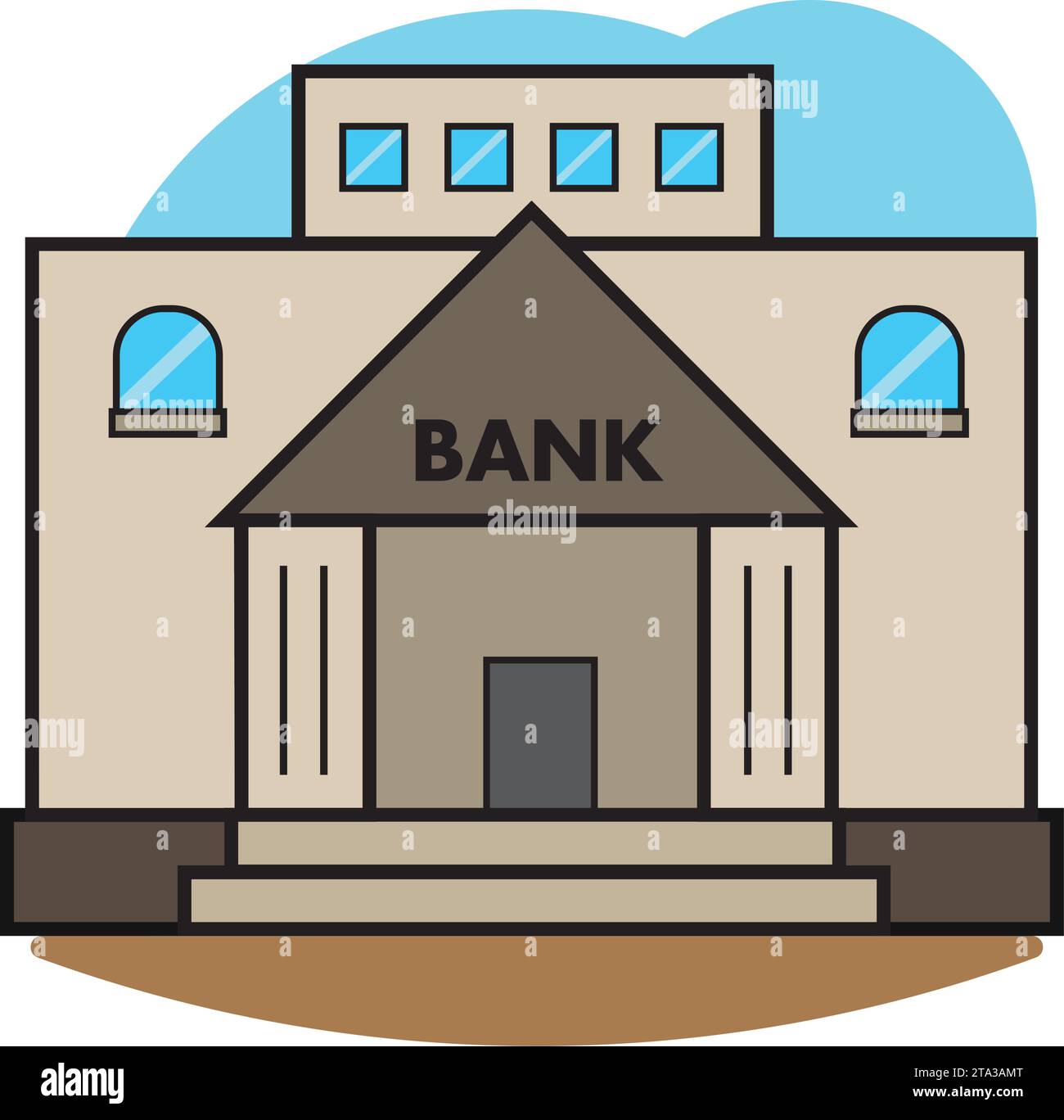 Bank showcase Stock Vector Images - Alamy