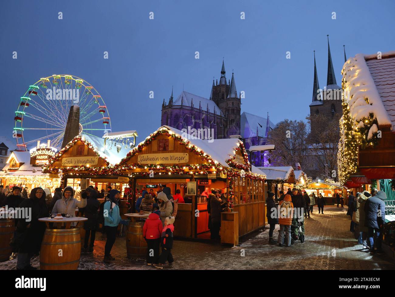 Weihnachtsmarkt Erfurt 28.11.2023, Erfurt, Eroeffnung des 173