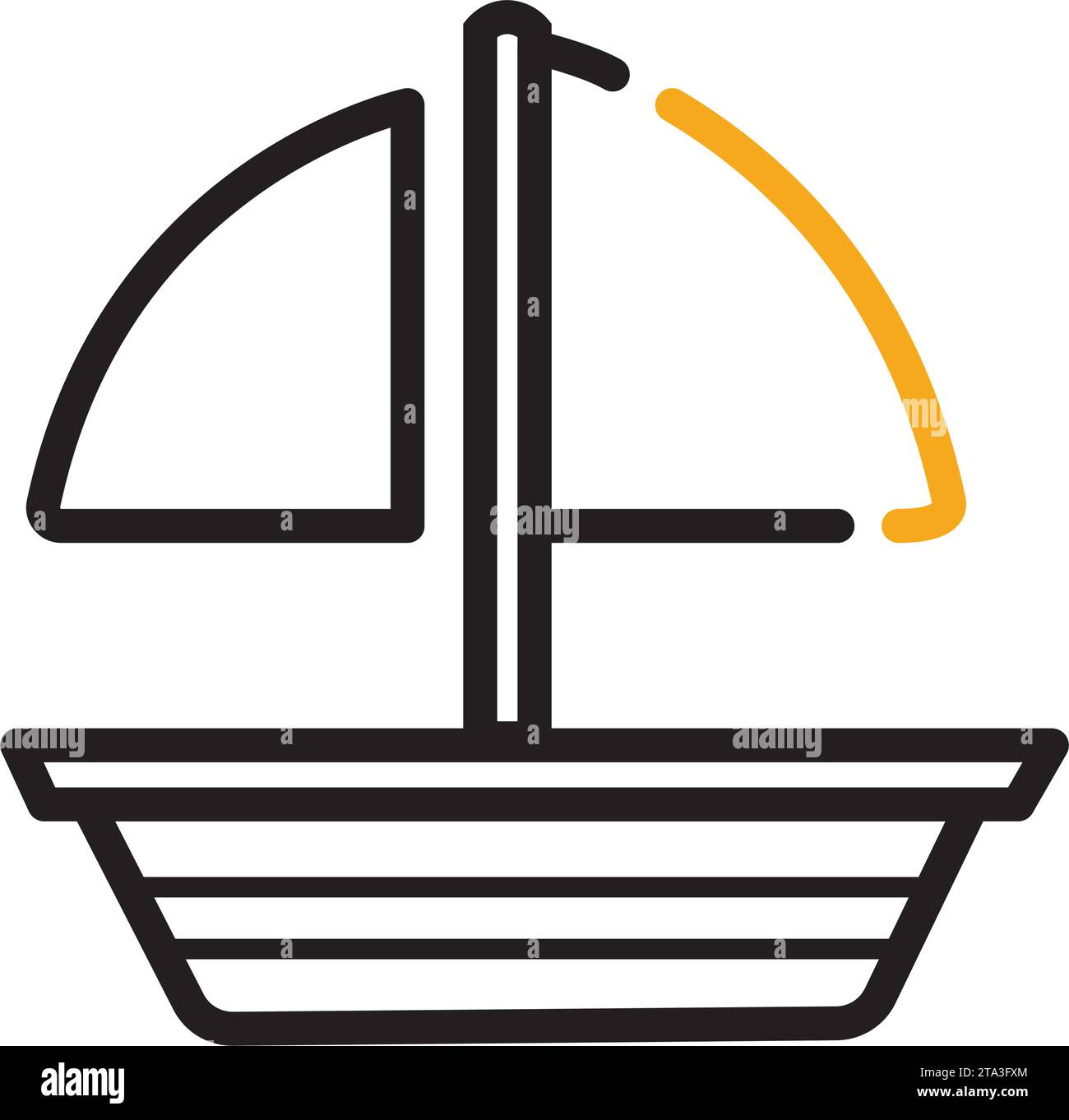 Isolated summer ship icon Flat design Vector Stock Vector Image & Art ...