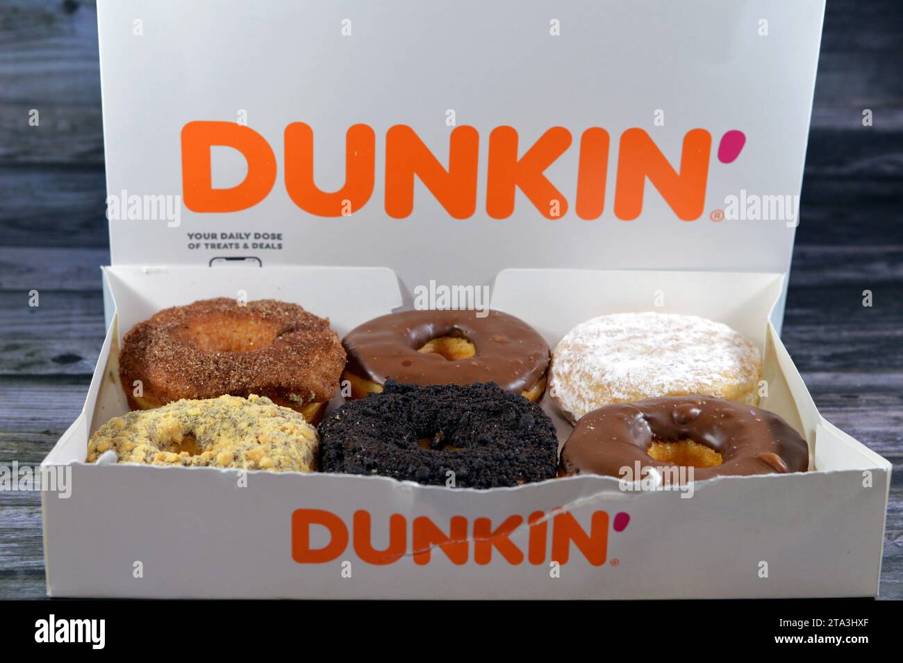 Cairo, Egypt, October 7 2023 doughnut or donut, leavened fried dough