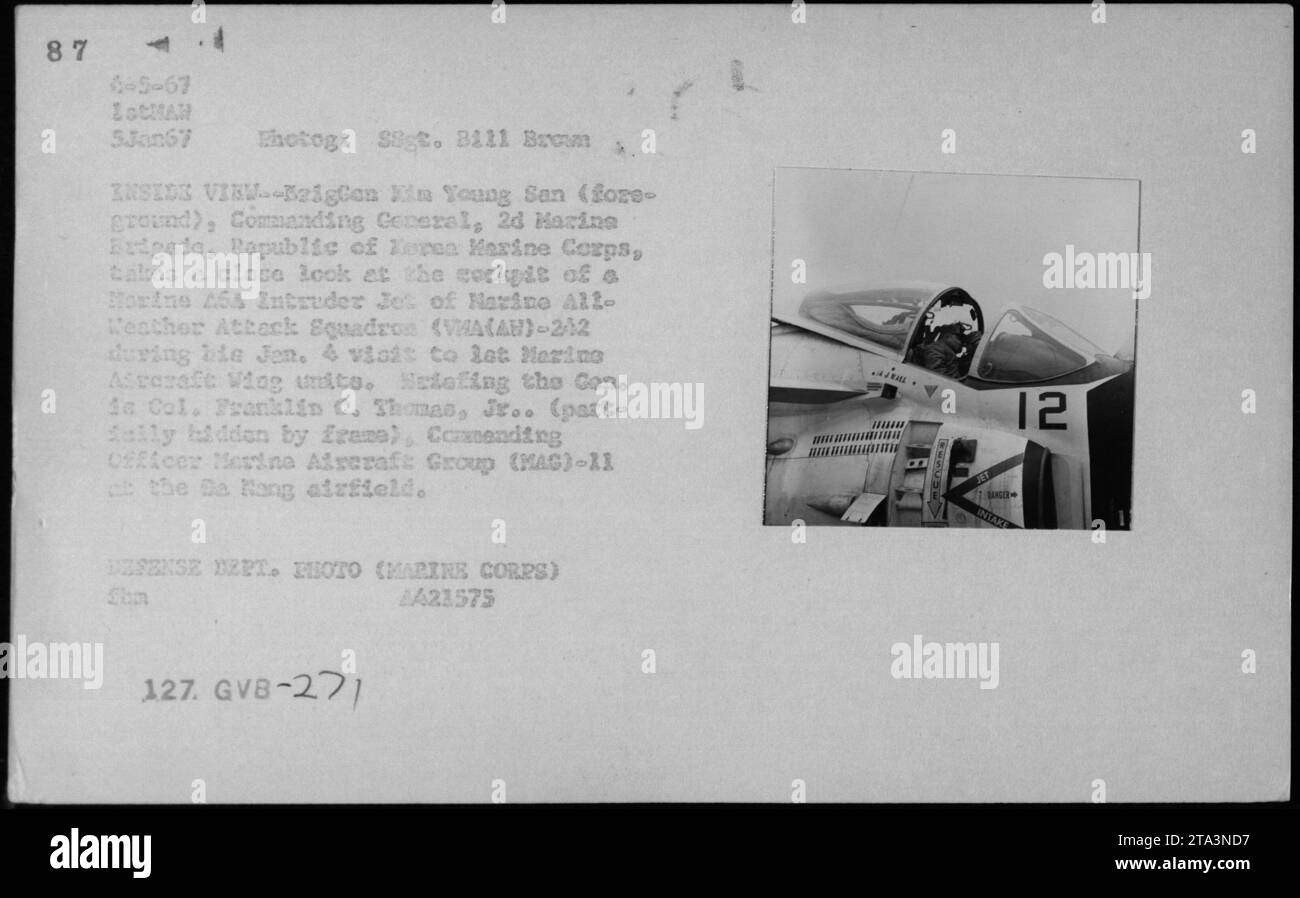 Kin Young Wings Beigten Kin Young San, Commanding General of the 2nd Marine Brigade ...