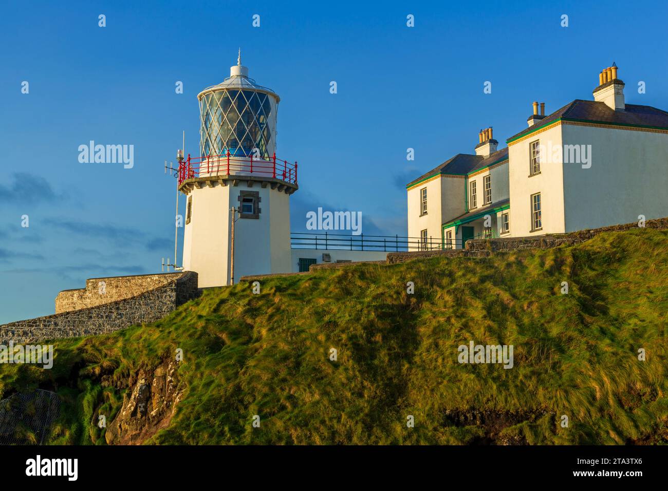 Blackhead Lighthouse, County Antrim, Northern Ireland, United Kingdom Stock Photo