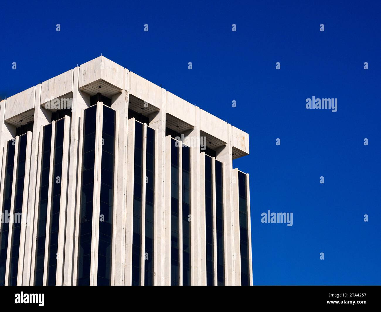 Modern building facade architecture blue sky Stock Photo - Alamy