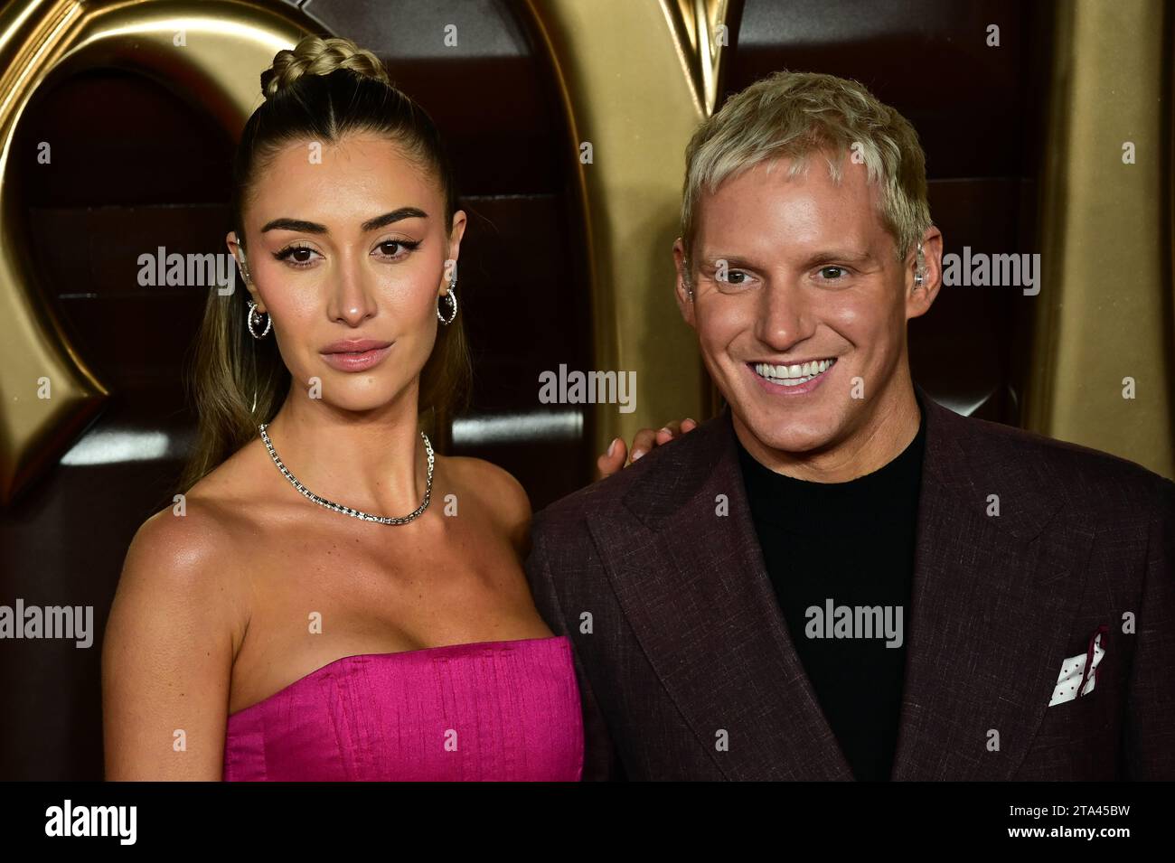 London, UK. 28th Nov, 2023. Sophie Habboo and Jamie Laing attends the