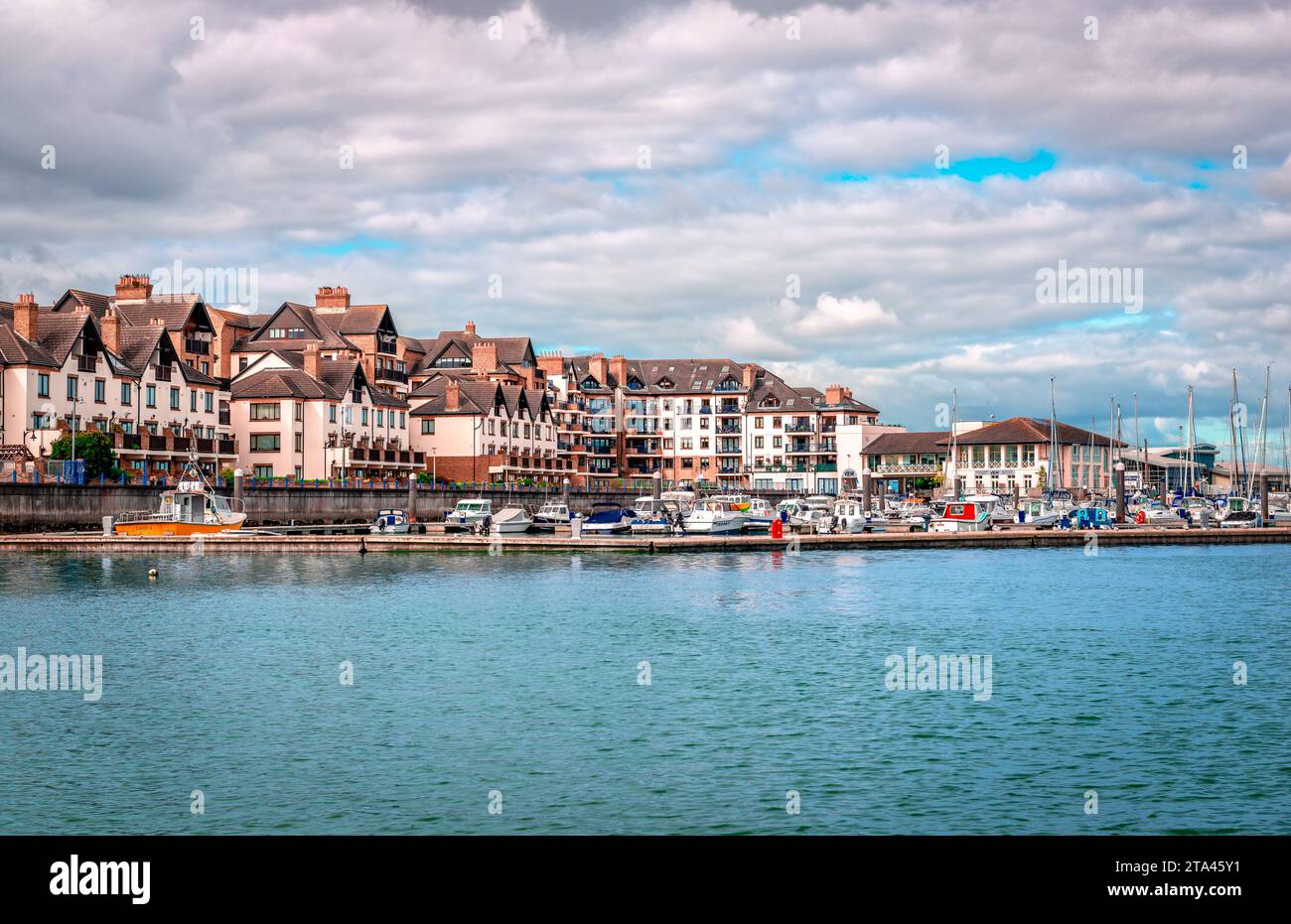 The Marina suburban housing estates in Malahide, an affluent coastal