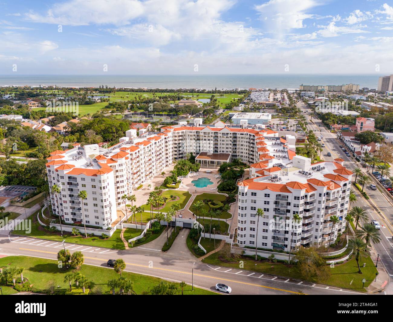 Ormond Beach, FL, USA November 18, 2023 Aerial photo Ormond Heritage
