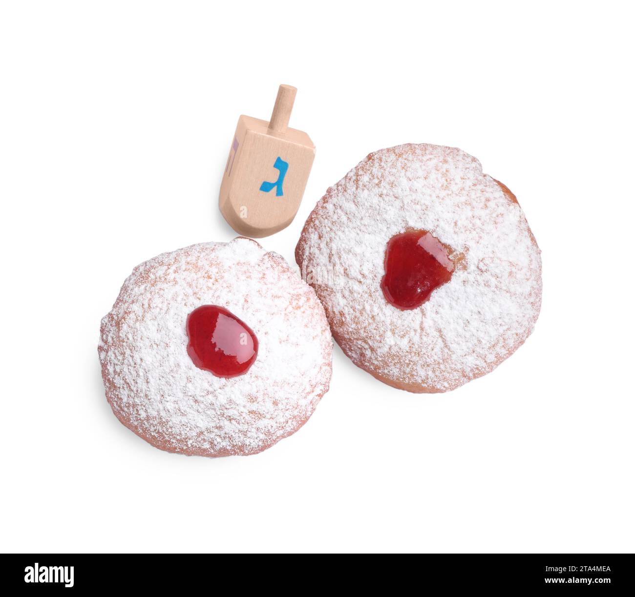 Hanukkah sufganiyot traditional donuts Cut Out Stock Images & Pictures ...