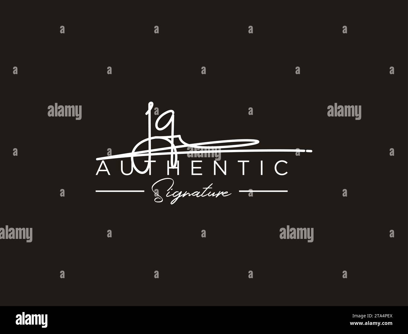 JQ Signature Logo Template Vector Stock Vector Image & Art Alamy