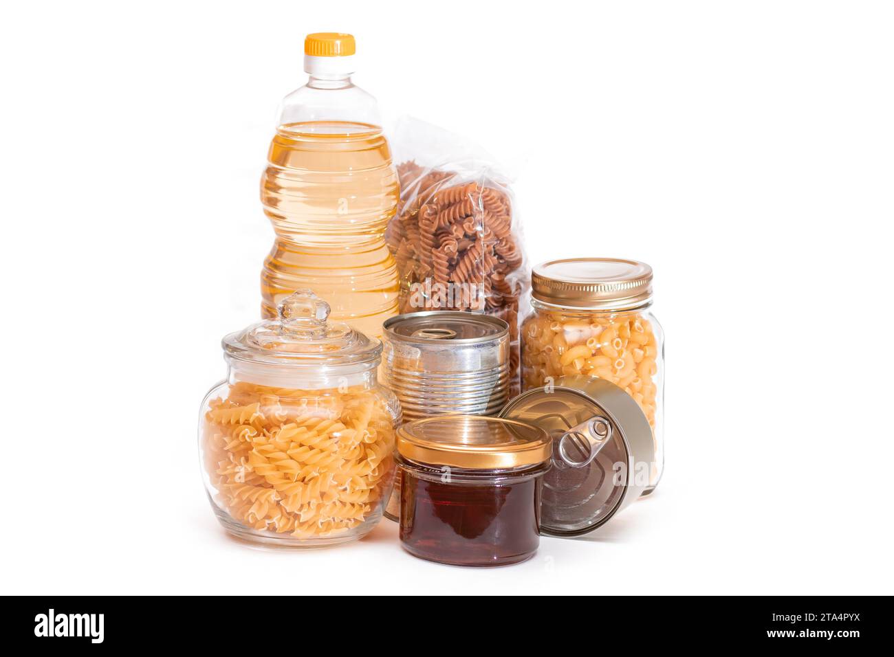 Food Reserves Canned Food, Spaghetti, Pate, Tuna, Tomato Juice, Pasta