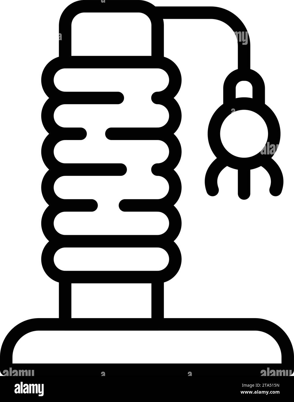 Cat scratcher and playing icon outline vector. Claws feline care